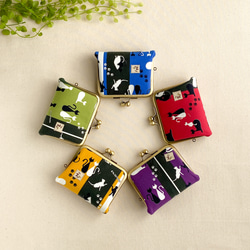 【受注】ほどよいお財布 　影猫５色 2枚目の画像