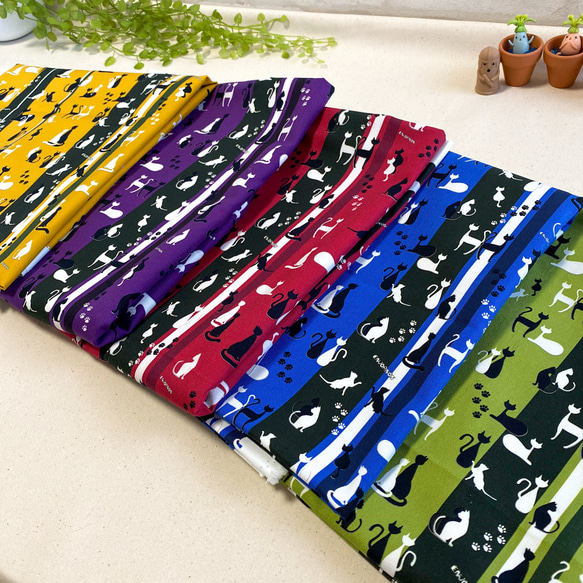 【受注】ほどよいお財布 　影猫５色 3枚目の画像