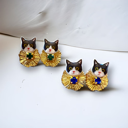 Big collar cat pierce /   大きな襟の猫 4枚目の画像
