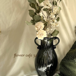 やすらぎ　花瓶＆ユーカリ　ドライフラワー 3枚目の画像