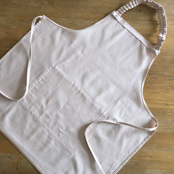 キッズエプロン 150 ジュニアエプロン 男の子 女の子  エプロン 三角巾 セット   ★ ピンク　着脱簡単 4枚目の画像