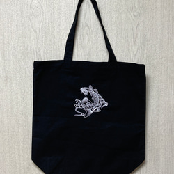 のぼり鯉刺繍入りトートバッグ トートバッグ さーちゃんの刺繍