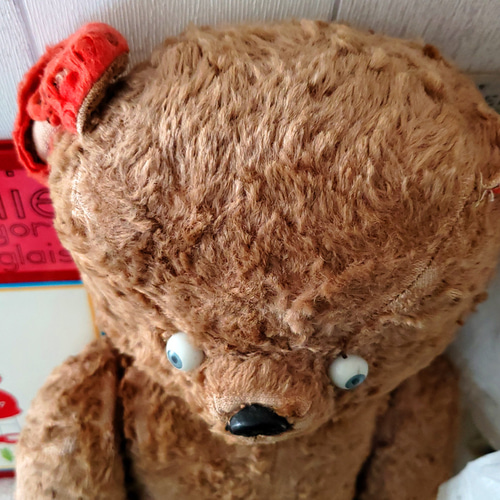 フランス アンティーク 古いくまのぬいぐるみ 体長約28cm ぬいぐるみ | Brocante de La Cocotte （フランスアンティーク