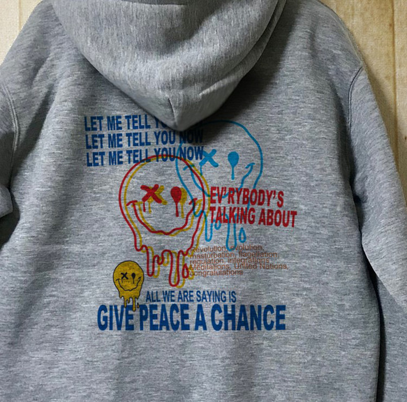 GIVE PEACE A CHANCE / ジップパーカー 7枚目の画像