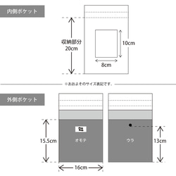 撥水スマホショルダー【カーキ/チャコール】※選べる紐の長さ※受注生産※ご入金確認後に作製します。 15枚目の画像