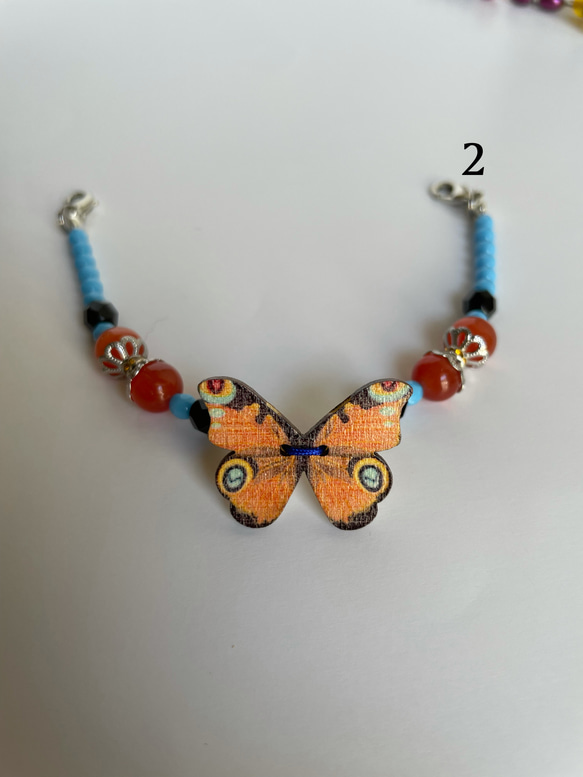 羽織紐　蝶々デザイン　ブレスレットに変更可能 3枚目の画像