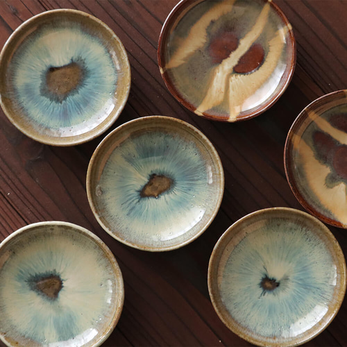 小代本谷 ちひろ窯 小皿 小代焼 熊本 荒尾市 伝統工芸士 chihiro006