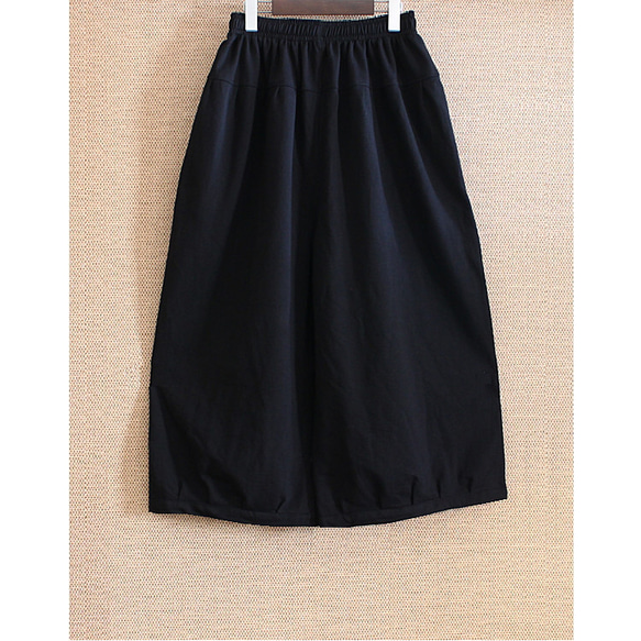 【複刻版】1/9 再次上架 * 圓潤輪廓 * 百搭單品 * 成人自然純色 * 燈籠褲 * 黑色 第13張的照片