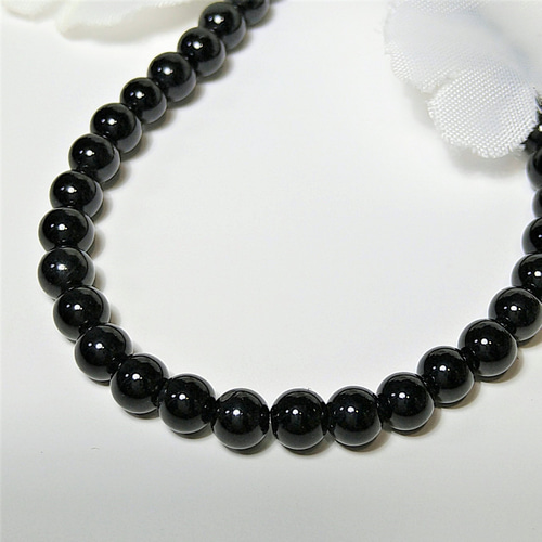 4～8mm オニキス 天然石 丸玉 ラウンド 【大きさ選択】4mm・7mm