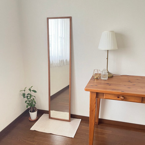 日本製】全身鏡 姿見 立て掛けミラー アンティーク調 ドレッサー