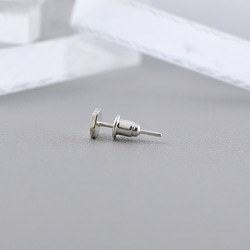 Hexagon Studs earring(1 PC),SV925 3枚目の画像