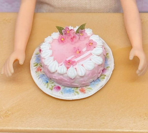 さくら咲くケーキ　ミニチュアケーキ　SAKURA　桜 8枚目の画像