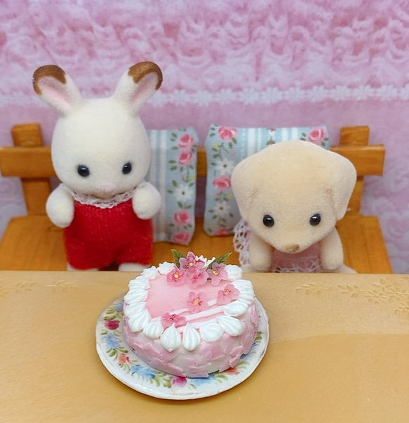 さくら咲くケーキ　ミニチュアケーキ　SAKURA　桜 7枚目の画像