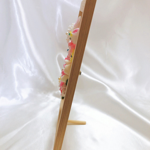 羽子板 ミニ 雛人形 初節句 ピンク うさぎ かわいい 卓上 つまみ細工