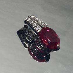 ◆ルビー＜再結晶＞ペンダント　4.3ct　赤　S-005 7枚目の画像