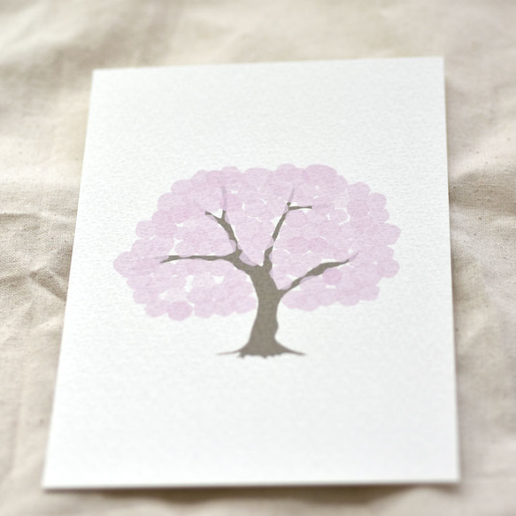 桜 ポストカード インテリア 雑貨 さくら 桜の木  メッセージカード ポスター 2枚目の画像