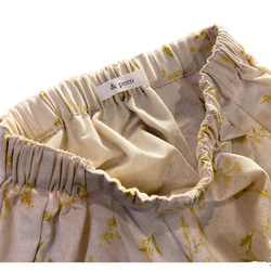 【受注制作】さりげない丸みが可愛い　タック入り　バルーンスカート　ミモザ 6枚目の画像
