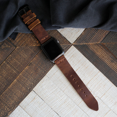 総手縫い 牛革 高級革 アップルウォッチ Apple Watch バンド レザー