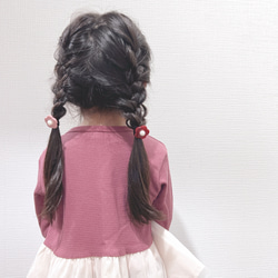 《2個set》ヘアゴム** pearl flower｜プレゼント｜プチギフト｜ベビー子供 6枚目の画像