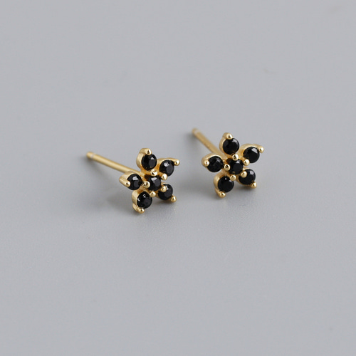 早割価格☆SILVER925☆お花CZダイヤモンドピアスSV925純銀製