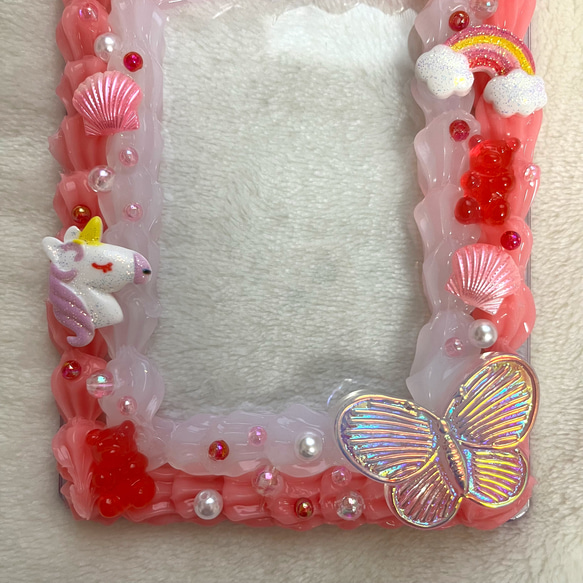 ホイップデコ 硬貨ケース ピンク×ホワイト B7サイズ 3枚目の画像