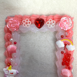 ホイップデコ 硬貨ケース ピンク×ホワイト B7サイズ 2枚目の画像