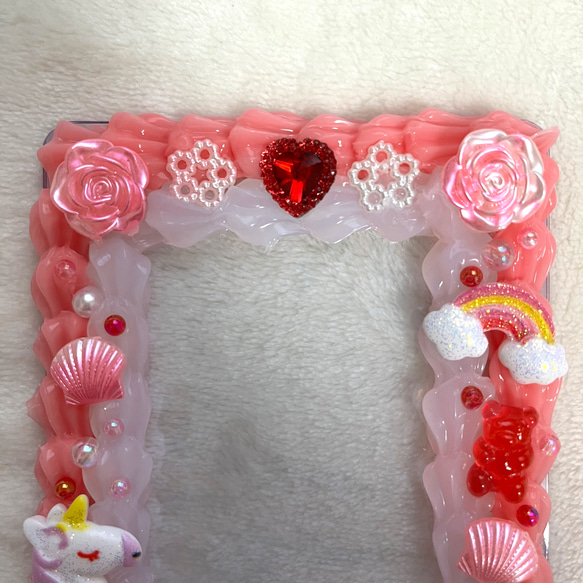 ホイップデコ 硬貨ケース ピンク×ホワイト B7サイズ 2枚目の画像