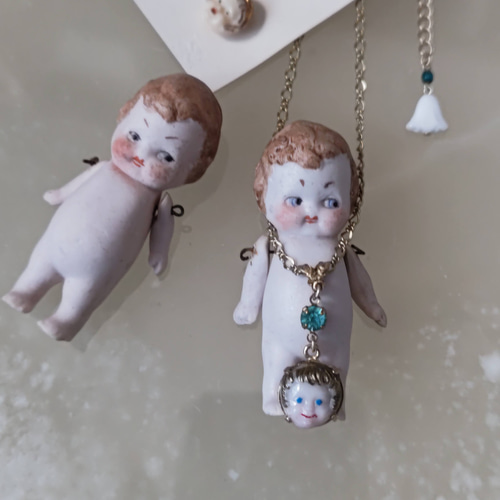 フランス製 アンティーク ランジェリーポシェット 刺繍 すみれ