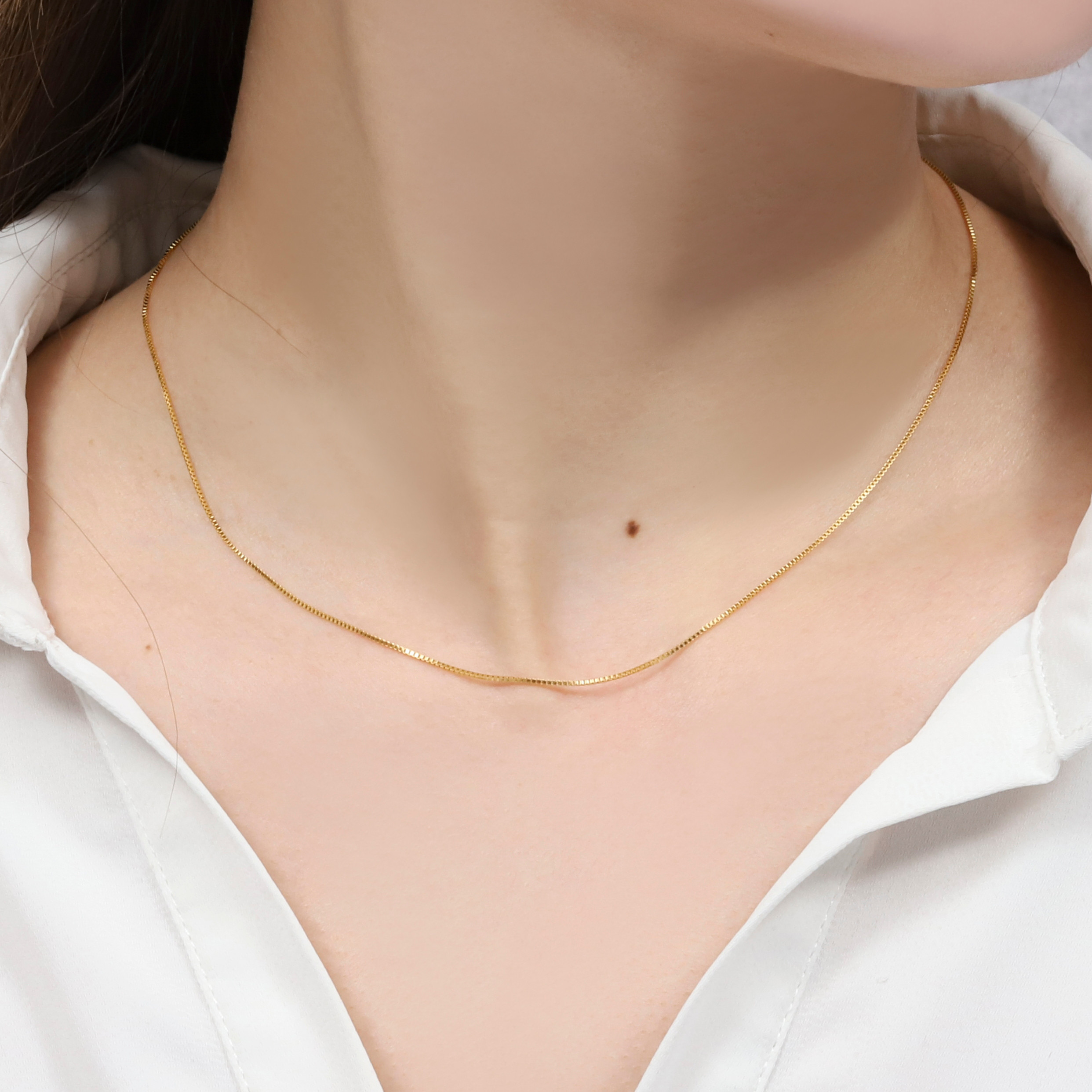 【再販10超】ベネチアンチェーンネックレス【14kgf】シンプル◇定番◇人気◇重ねづけ◇ゴールド◇金属アレルギー対応