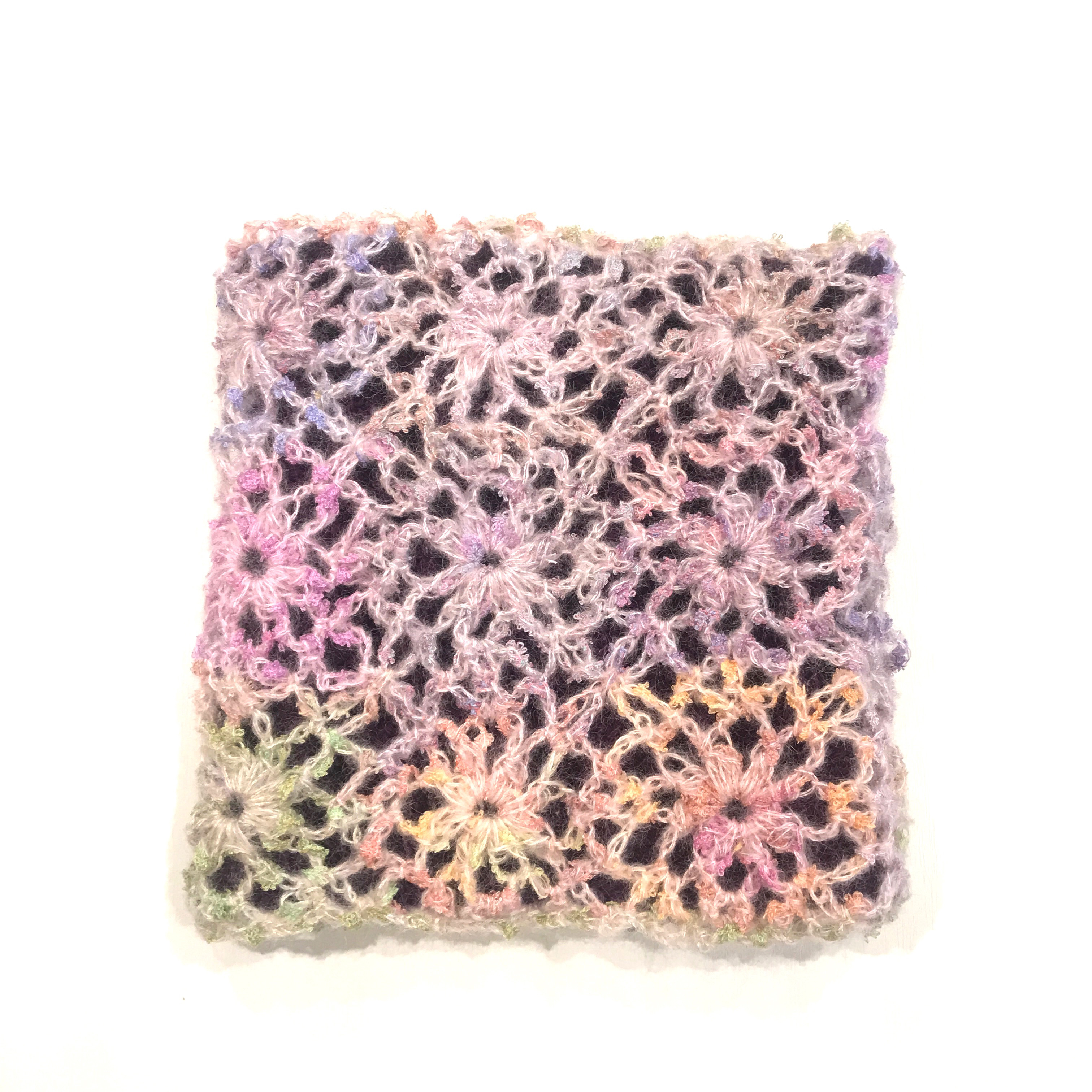 モヘアボタニカルマルチグラデーション ネックウォーマー