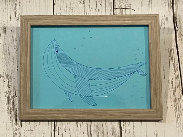万年筆イラスト　葉っぱ　金魚　チューリップ　クジラ　雪景色 4枚目の画像
