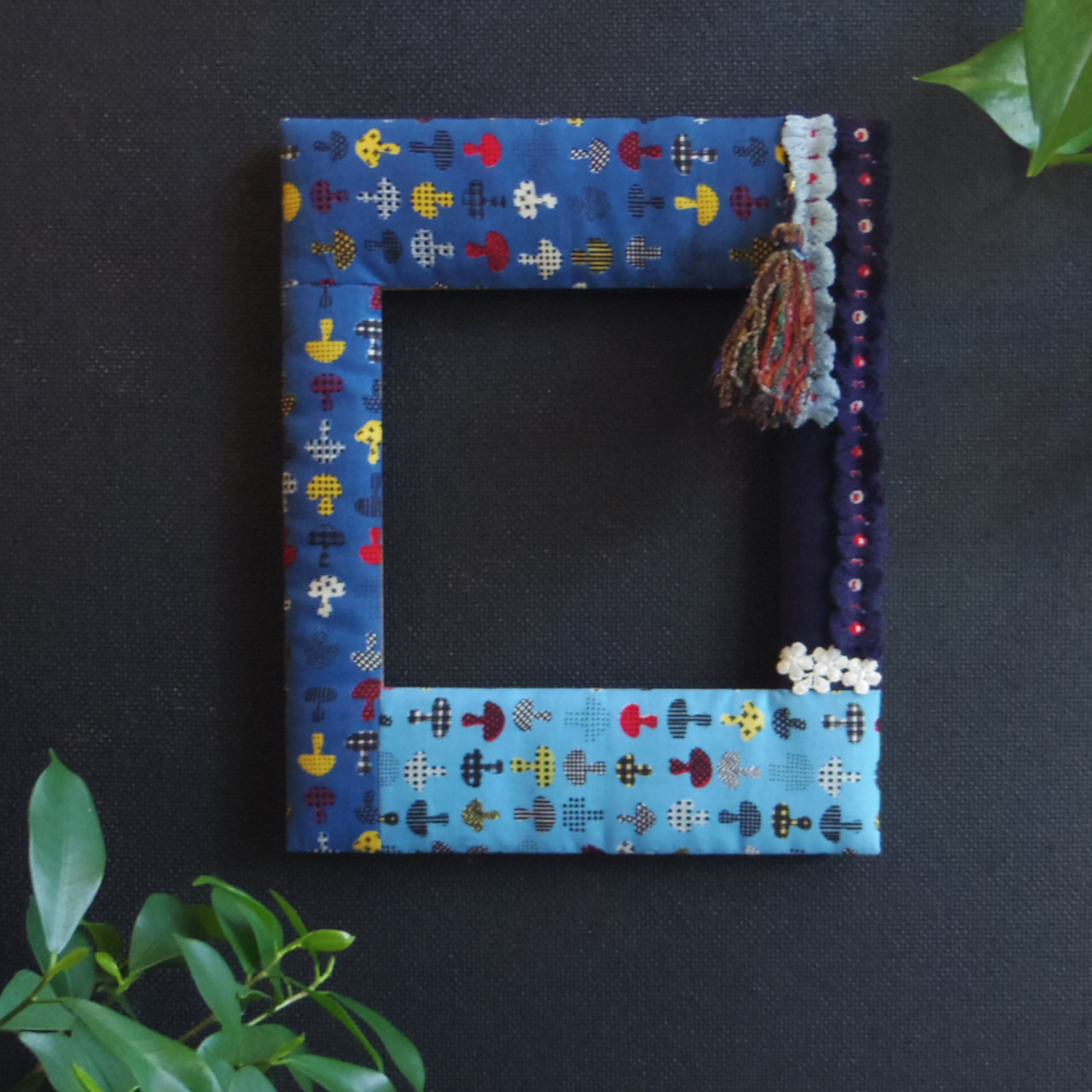 額縁 ＜なかがましかく 14.5cm角＞ 「no.3 キルト」