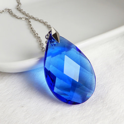 超大粒 プレシオサ・鮮やか 透ける ブルー シャンデリア クリスタル