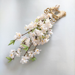 「sa ku ra　さくら　桜のブーケ❀ホワイトピンクの桜」　和装ブーケ　ブライダルブーケ　ブライダル　結婚式　アーティ 3枚目の画像