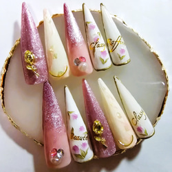 9センチ鬼ポイント♡成人式 前撮り オーダー 受付中♡ネイル ネイルチップ 8385e4bc46a7b44aaba65279456f8f