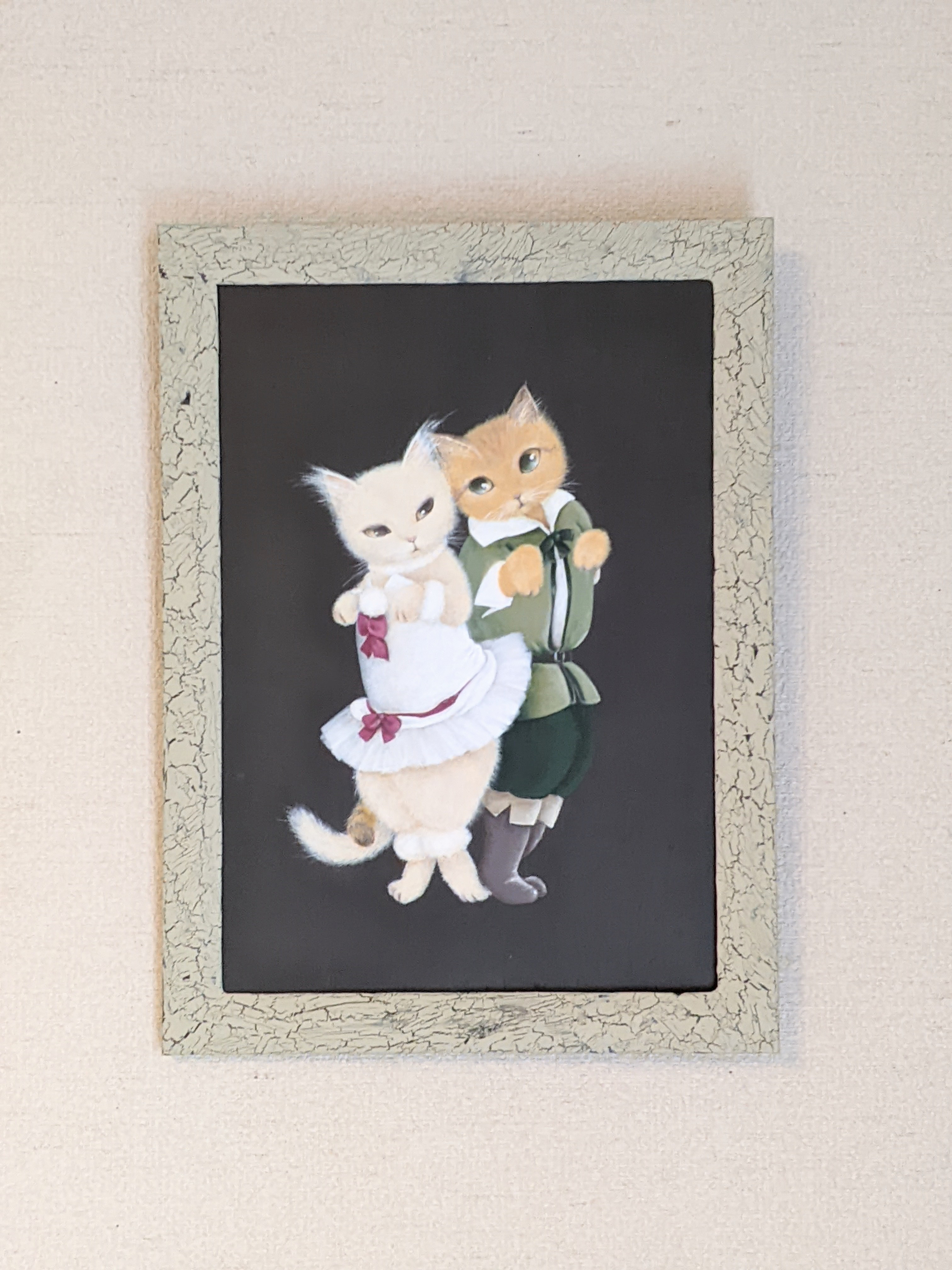 原画≪白猫と長靴をはいた猫≫B5サイズ 絵画 桂 通販 15435438