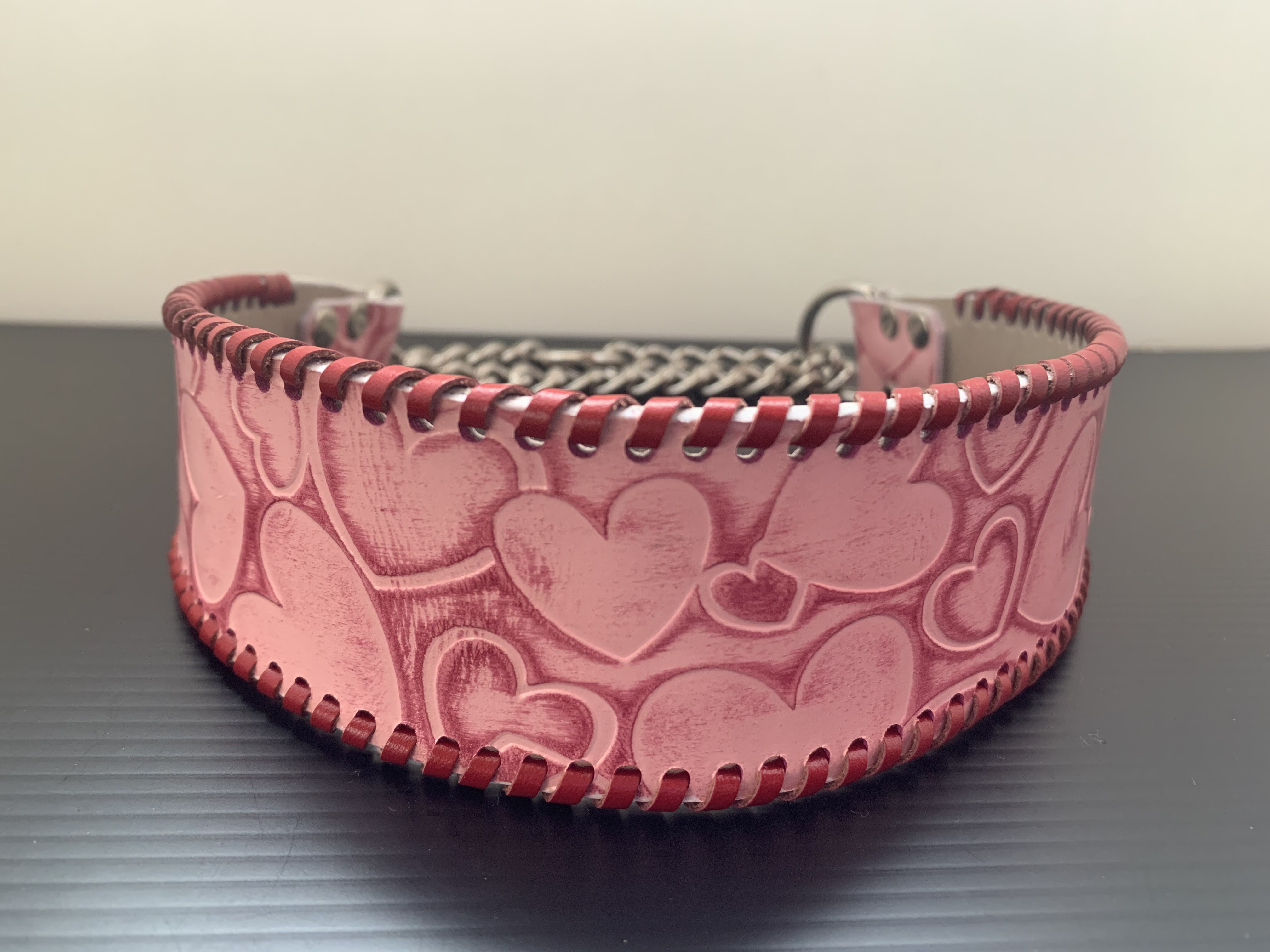 犬の本革ハーフチョークNo.214(大型犬)