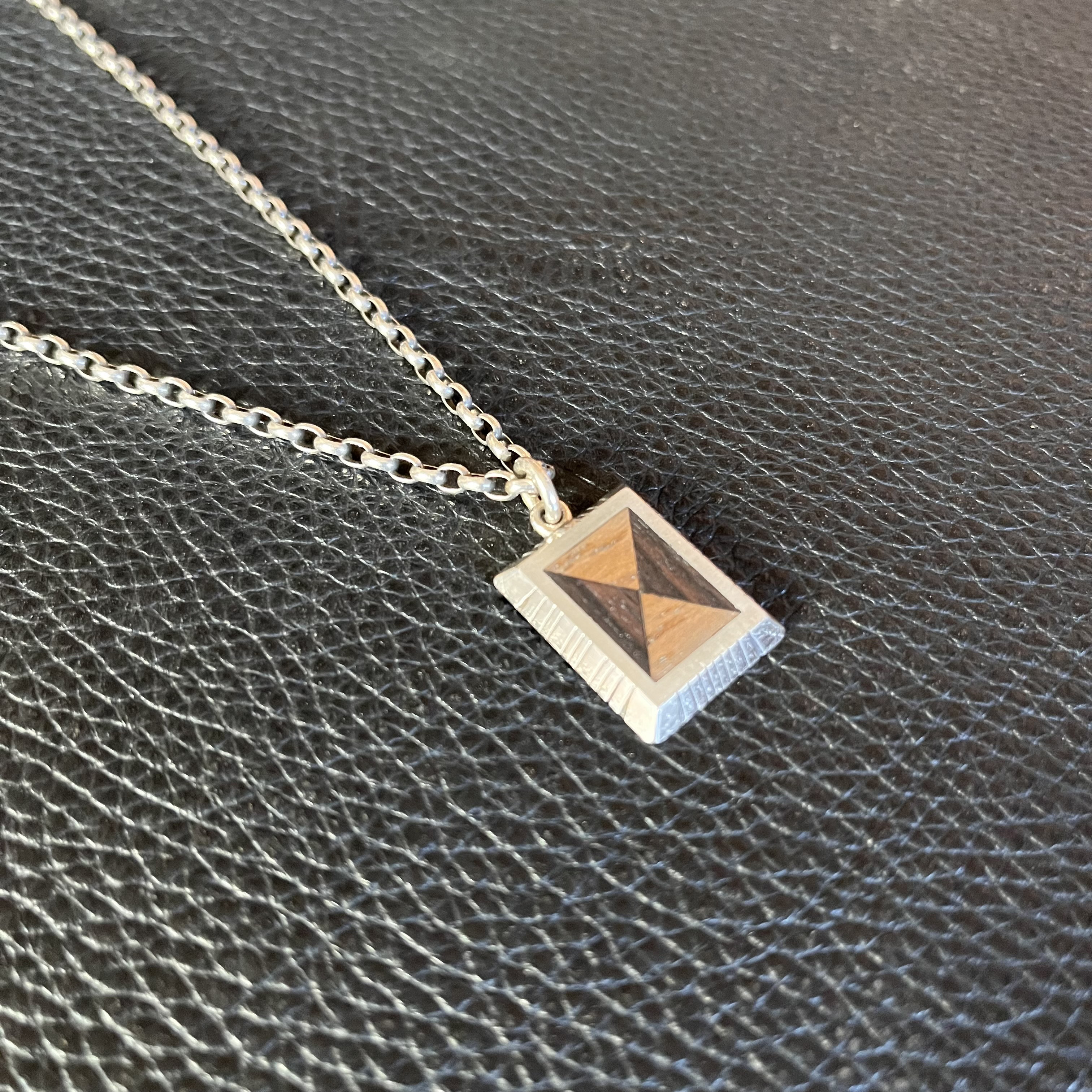 【選べる木のデザイン】木象嵌トップ　シルバー925