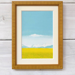 山の絵 風景画 『焼岳にて』アート ポスター 山 登山 自然 絵 絵画
