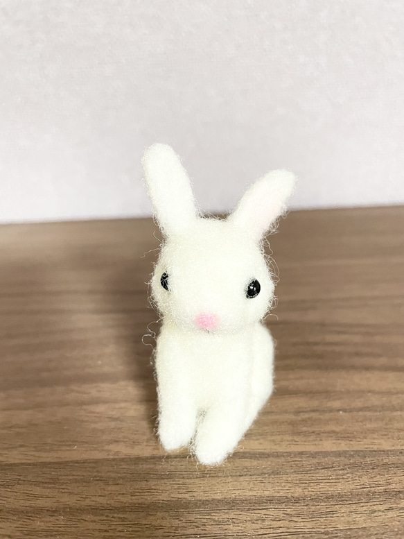 うさぎ　羊毛フェルト 4枚目の画像