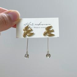 [鴿子] 鴿子耳環 Miriam Haskell/小鳥/耳環/耳環/黃銅/ 第1張的照片