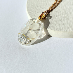 レジン ドライフラワー ネックレス163 レジン ドライフラワー ネックレス163