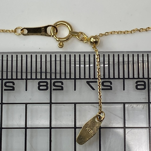 k18YG AU750 18金 イエローゴールド アズキ タイプ 定番ネックレスです 
