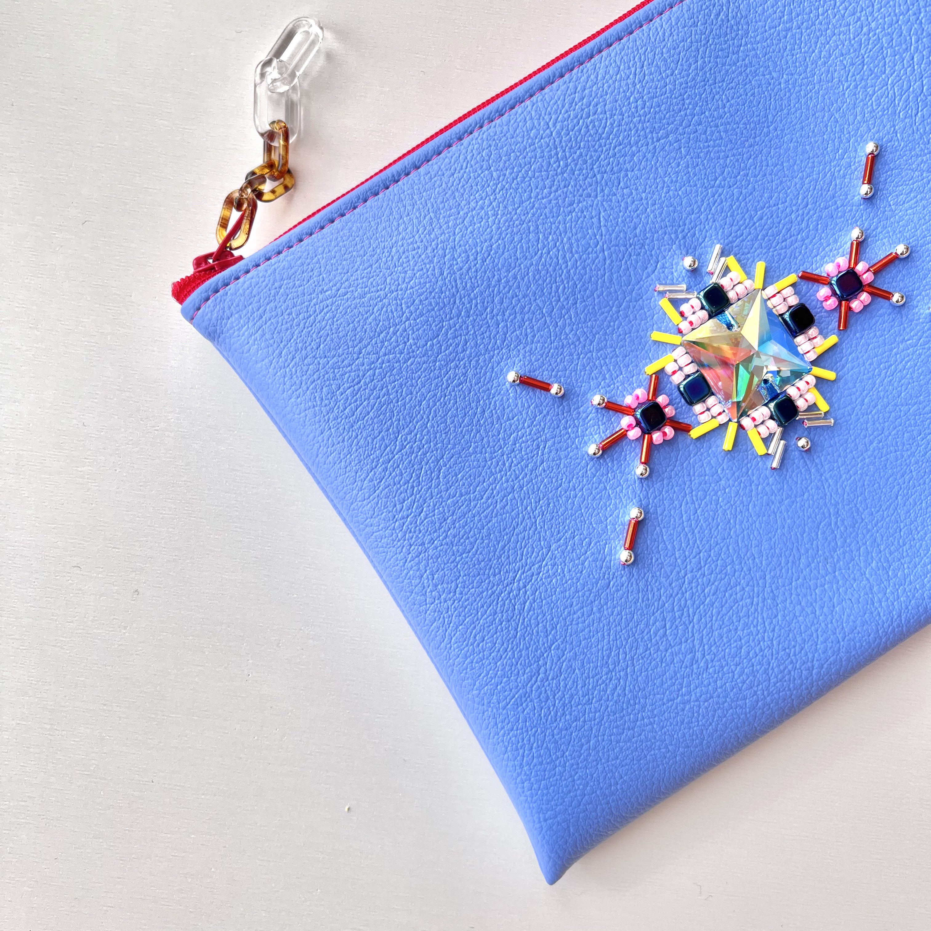 Mポーチ▶︎▷No.43 オーロラクリスタル×ブルー 4,752円