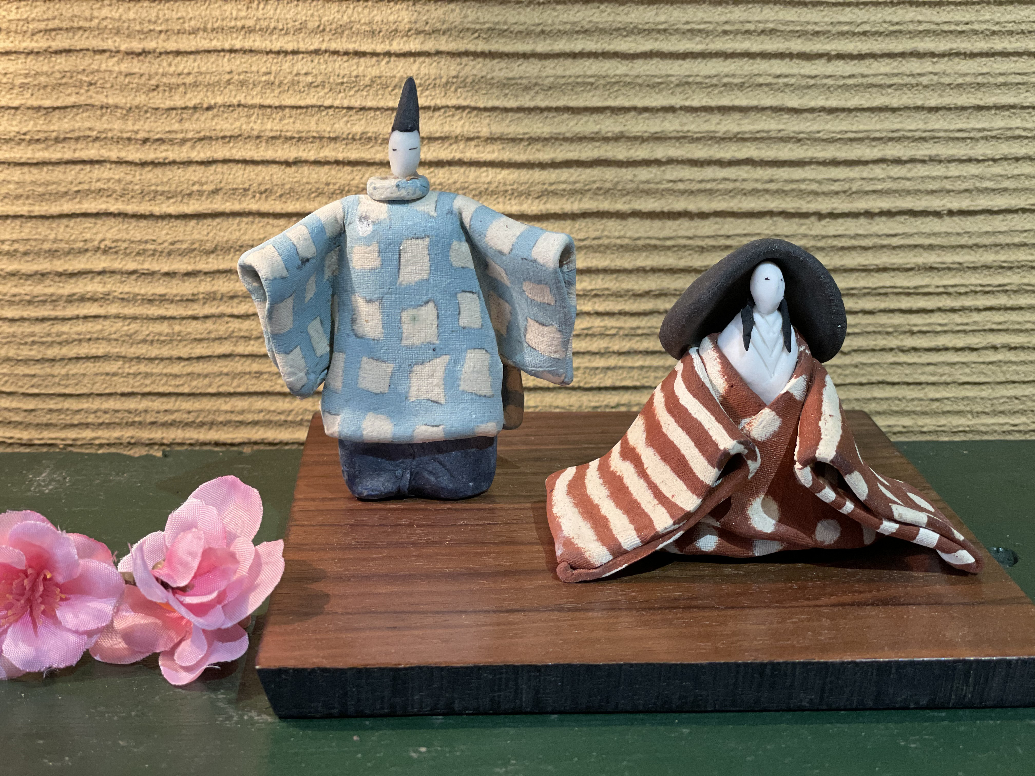ハンドメイド　陶器　雛人形　陶芸 陶器雛人形 その他インテリア雑貨 陶芸工房「水の音土の音