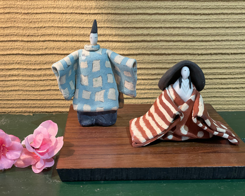 ハンドメイド　陶器　雛人形　陶芸 32813d42ad4d94df398edc60892b40