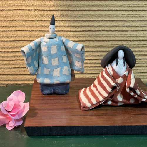 ハンドメイド　陶器　雛人形　陶芸 陶器雛人形 その他インテリア雑貨 陶芸工房「水の音土の音」 通販