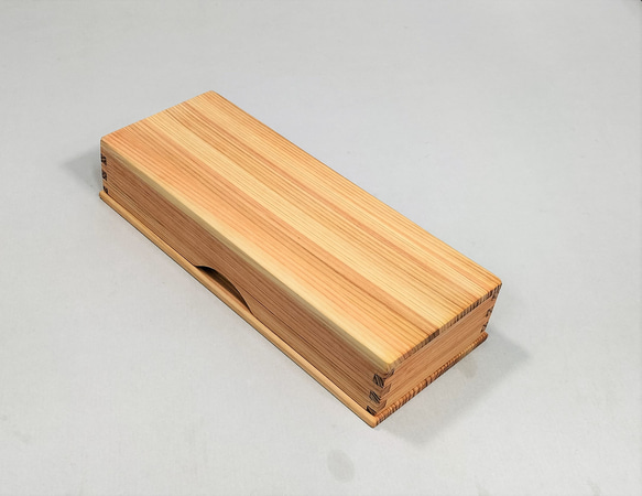 木製（檜）の台差し箱　 #1601 2枚目の画像