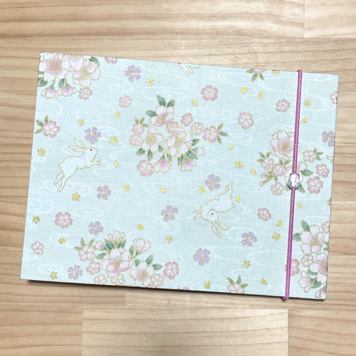御朱印ホルダ－】（特大）バンド付 見開き60枚 ハンドメイド