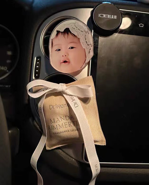 世界に一つだけの車用クリップ  男の子　女の子　こども　赤ちゃん　新生児　乳児　お母さん　お父さん　ファミリー　ペア 1枚目の画像